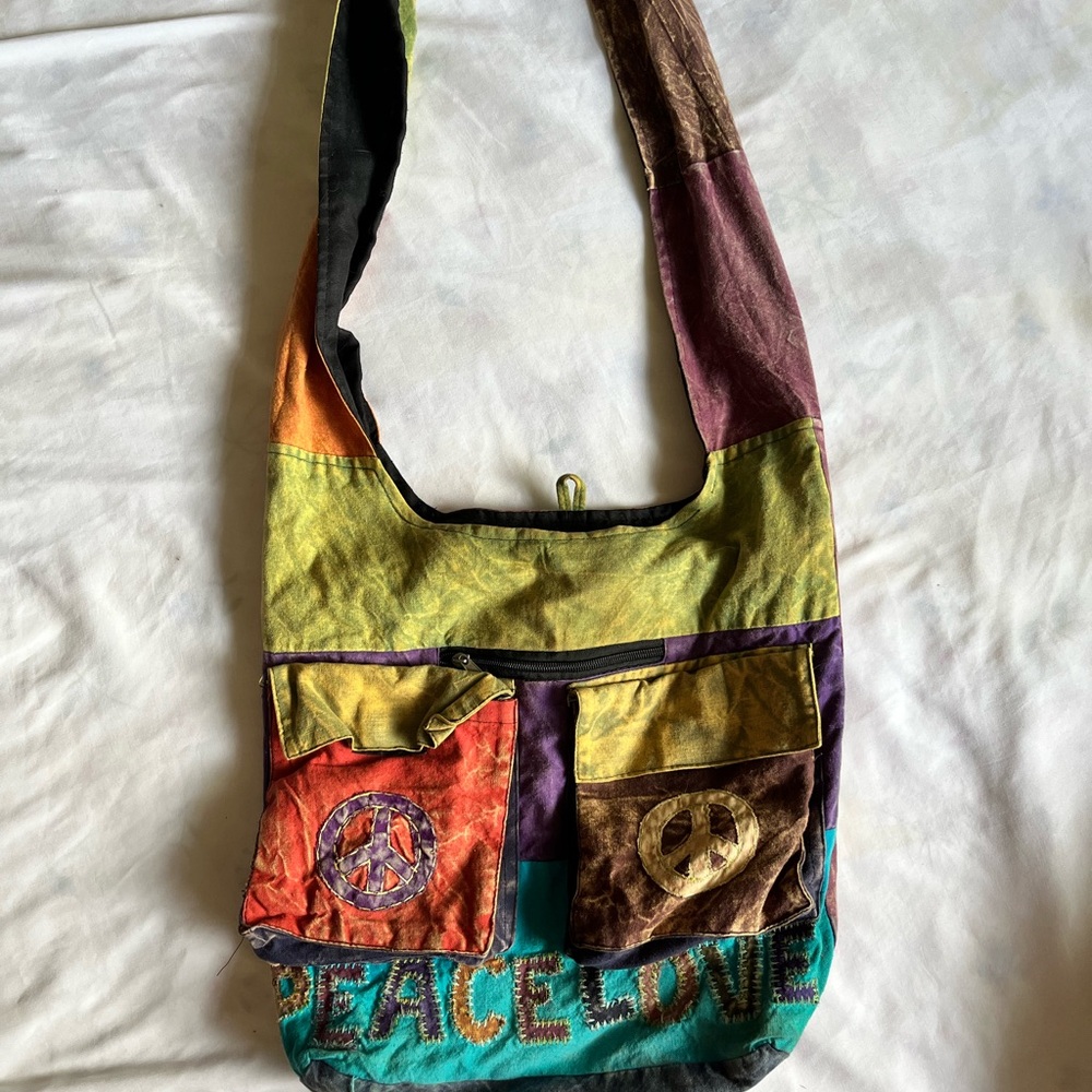 Multicolor Patchwork Shoulder Bag - Picture 5 of 6